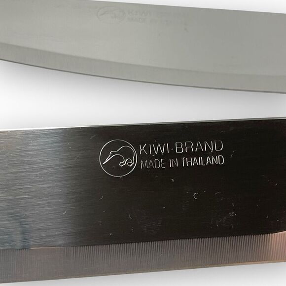 Kiwi Brand Chef Knives Set of Two 6 Inch Black Plastic Handles Made in Thailand - Picture 4 of 9